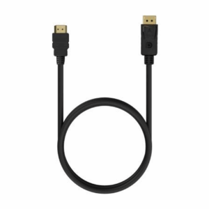 Cable Conversor Aisens A125-0551/ DisplayPort Macho - HDMI Macho/ Hasta 5W/ 2300Mbps/ 1.5m/ Negro