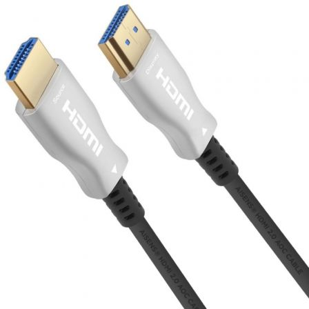 Cable HDMI 2.0 AOC 4K Aisens A148-0380/ HDMI Macho - HDMI Macho/ 50m/ Negro