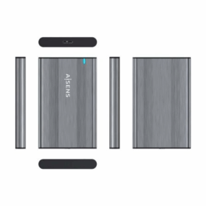 Caja Externa para Disco Duro de 2.5" Aisens ASE-2526GR/ USB 3.1/ Sin tornillos