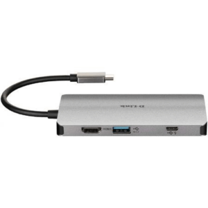 Docking USB Tipo-C D-Link DUB-M810/ 3xUSB/ 1xUSB Tipo-C/ 1xThunderbolt/ 1xHDMI 4K/ 1xRJ45/ 1xLector tarjetas/ Gris