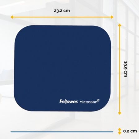 Alfombrilla Fellowes Estándar 5933805/ 20 x 232 x 199mm/ Azul