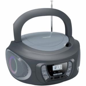 Radio CD Fonestar BOOM-ONE-G/ 13W/ con Cable/ a Pilas/ Gris
