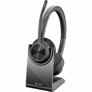 Auriculares Inalámbricos Poly Voyager 4320 + Adaptador BT700 + Base de Carga/ con Micrófono/ Bluetooth/ Negros