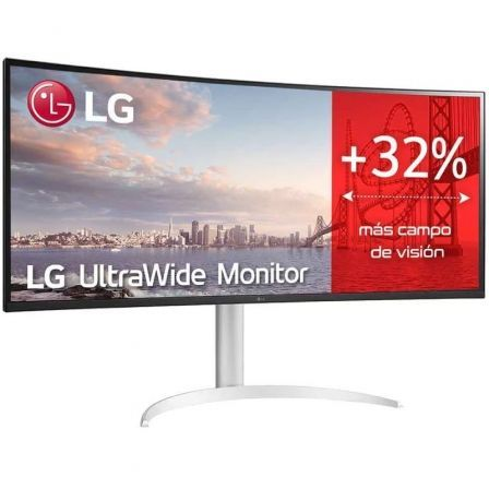 Monitor Profesional Ultrapanorámico LG UltraWide 34WQ650-W 34"/ WFHD/ Multimedia/ Regulable en altura/ Plata y Blanco