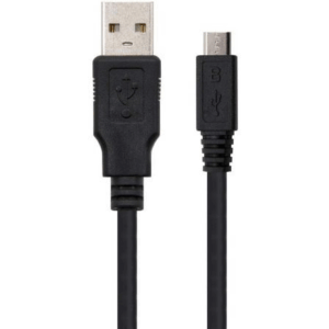 Cable USB 2.0 Nanocable 10.01.0503/ USB Macho - MicroUSB Macho/ 3m/ Negro