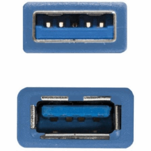 Cable Alargador USB 3.0 Nanocable 10.01.0901/ USB Macho - USB Hembra/ 1m/ Azul