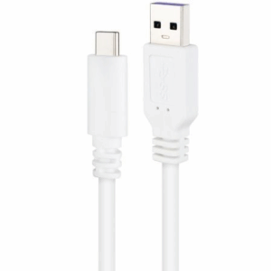 Cable USB 2.0 Nanocable 10.01.2101-W/ USB Tipo-C Macho - USB Macho/ 480Mbps/ 1m/ Blanco
