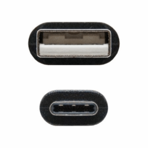 Cable USB 2.0 Nanocable 10.01.2103/ USB Macho - USB Tipo-C Macho/ 480Mbps/ 3m/ Negro