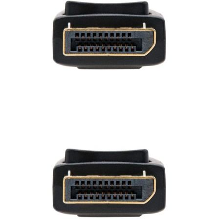 Cable DisplayPort 1.2 4K Nanocable 10.15.2302/ DisplayPort Macho - DisplayPort Macho/ 2m/ Negro