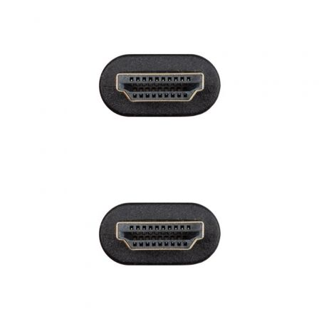 Cable HDMI 2.0 4K CCS Nanocable 10.15.3905/ HDMI Macho - HDMI Macho/ 5m/ Negro