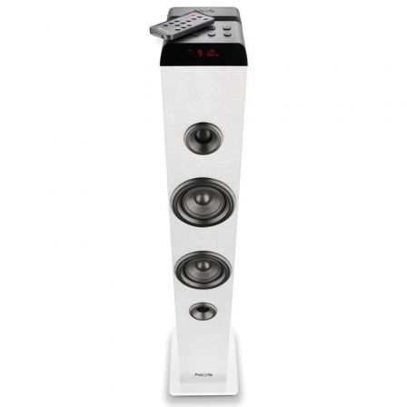 Torre de Sonido con Bluetooth NGS SKY CHARM PRO/ 80W/ 2.0/ Blanca