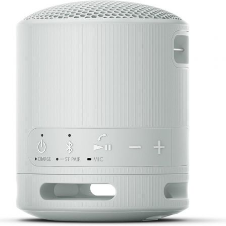 Altavoz Portable con Bluetooth Sony XB100/ 2.0/ Gris Claro