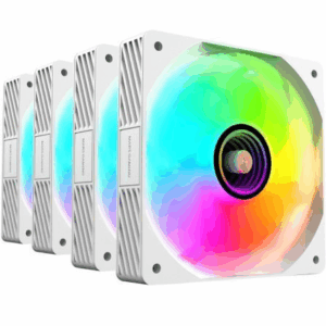 Pack 4 Ventiladores Mars Gaming MF-SI4KIT/ 12cm + HUB + Mando a Distancia/ ARGB/ Blancos