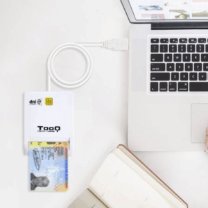Lector de DNI TooQ TQR-210W/ USB 2.0/ Blanco