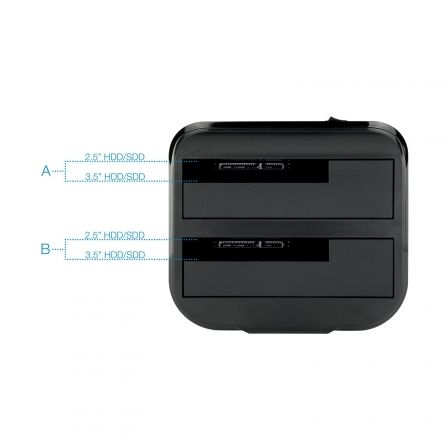 Docking Station para Discos Duros TooQ TQDS-802B