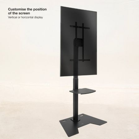 Soporte de Suelo Rotatorio/Ajustable TooQ FS2284M-B para TV de 37-70"/ hasta 70kg