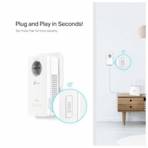 Adaptador Powerline TP-Link TL-WPA8631P 1300Mbps/ Alcance 300m/ Pack de 2