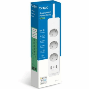 Regleta Inteligente TP-Link Tapo P300/ 3 Tomas de corriente/ 2 USB Tipo-A/ 1 USB Tipo-C/ WiFi/ Blanca