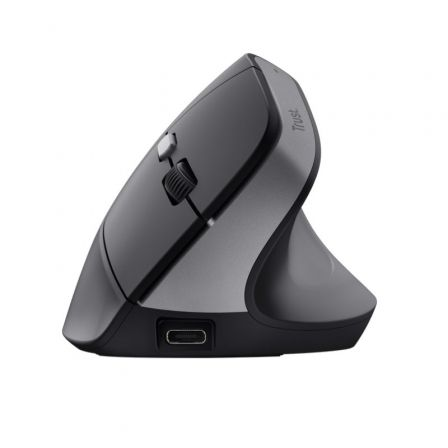 Ratón Vertical Inalámbrico Trust Bayo II/ Batería recargable/ Hasta 2400 DPI