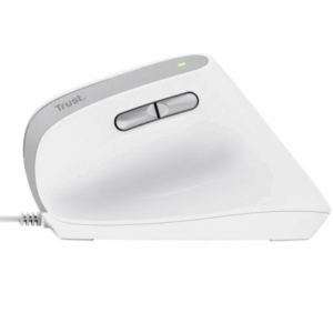 Ratón Vertical Trust Bayo II/ Hasta 2400 DPI/ Blanco