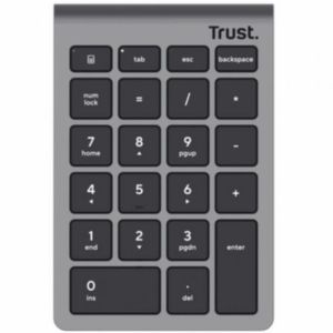 Teclado Numérico Inalámbrico Trust Xalas Wireless/ Plata