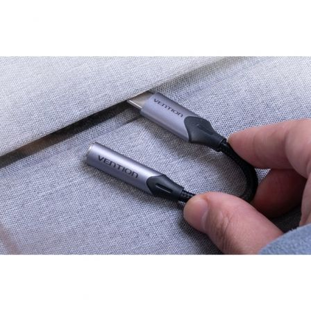 Conversor USB Tipo-C Vention BGJHA/ USB Tipo-C Macho - Jack 3.5 Hembra/ 10cm