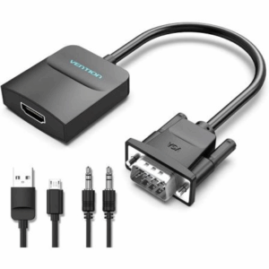 Conversor Vention ACNBB/ VGA Macho - HDMI Hembra/ 15cm/ Negro