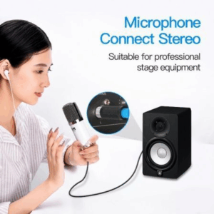 Cable Estéreo Vention BBEBH/ Jack 6.5 Macho - XLR Hembra/ 2m/ Negro