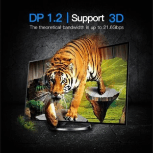 Cable DisplayPort Vention HAABI/ Mini DisplayPort Macho - DisplayPort Macho/ 3m/ Negro