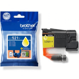 Cartucho de Tinta Original Brother LC521Y/ Amarillo