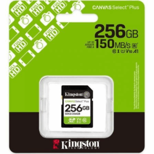 Tarjeta de Memoria Kingston CANVAS Select Plus 256GB SD XC/ Clase 10/ 150MBs