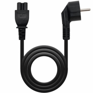Cable Alimentación Trébol Nanocable 10.22.0302-L300/ Schuko Macho - C5 Hembra/ 3m/ Negro