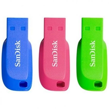 Pendrives 32GB SanDisk Cruzer Blade/ USB 2.0/ Pack 3