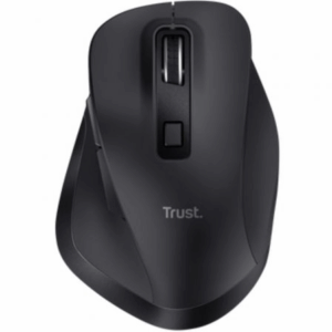 Ratón Ergonómico Inalámbrico Trust Fyda Multidispositivo/ Batería recargable/ Hasta 2400 DPI