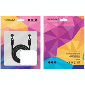 Cable de Red RJ45 SSTP Nanocable 10.20.2001-BK Cat.8.1/ 1m/ Negro