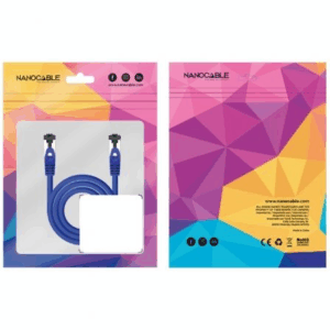 Cable de Red RJ45 SSTP Nanocable 10.20.2001-BL Cat.8.1/ 1m/ Azul