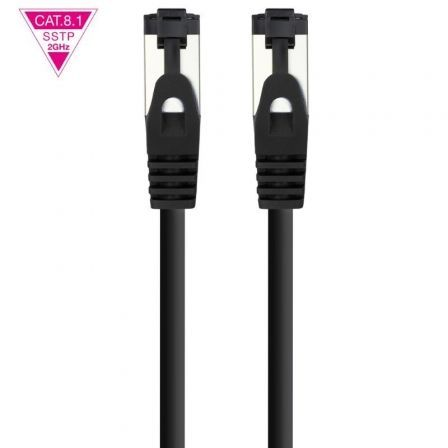 Cable de Red RJ45 SSTP Nanocable 10.20.2007-BK Cat.8.1/ 7m/ Negro