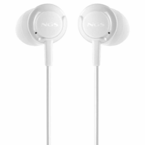 Auriculares Intrauditivos NGS Cross Drift/ con Micrófono/ Jack 3.5/ Blancos
