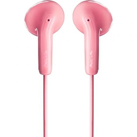 Auriculares Intrauditivos NGS Cross Flip/ con Micrófono/ Jack 3.5/ Rosas