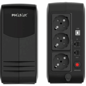 SAI Línea Interactiva Phasak Smart Lite 950VA/ 950VA-570W/ 3 Salidas/ Formato Torre