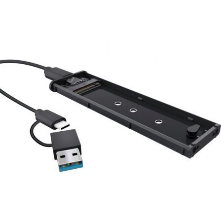 Caja Externa para Disco SSD M.2 Trust 25806/ USB 3.2 Gen2/ Sin tornillos