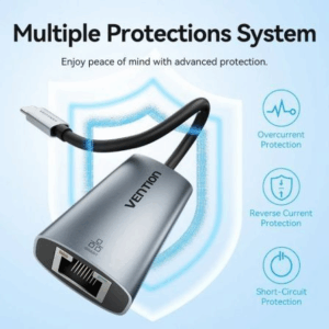 Adaptador USB Tipo-C - RJ45 Vention CFPHB/ 1000Mbps