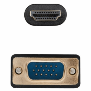 Cable Conversor Nanocable 10.15.4602/ VGA Macho - HDMI 8K Macho/ 1.8m/ Negro