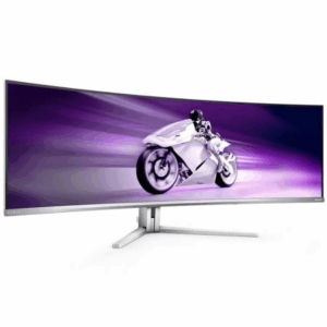 Monitor Gaming Ultrapanorámico Curvo Philips Evnia 8000 49M2C8900L 49"/ Dual QHD/ 0.03ms/ 144Hz/ QD-OLED/ Multimedia/ Blanco