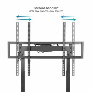 Soporte de Suelo Eléctrico con Ruedas TooQ FSM02-B para TV 55-100"/ hasta 120kg