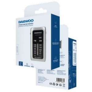 Radio Portátil Daewoo DW1129/ Plata
