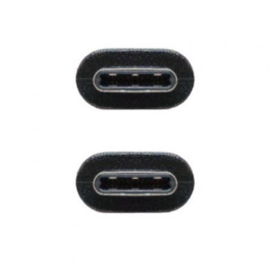 Cable USB 3.1 Nanocable 10.01.4101/ USB Tipo-C Macho - USB Tipo-C Macho/ 1m/ Negro