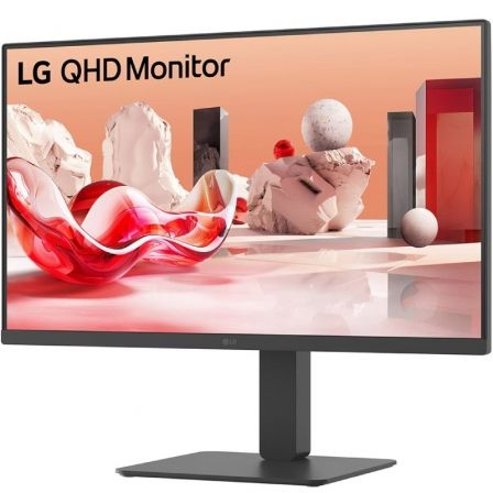 Monitor Profesional LG 27BA45QB-B 27"/ QHD/ Multimedia/ Regulable en altura/ Negro