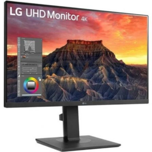 Monitor Profesional LG 27BQ65UB-B 27"/ 4K/ Multimedia/ Regulable en altura/ Negro