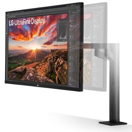Monitor Profesional LG UltraFine Display 32UN880K-B 31.5"/ 4K/ Multimedia/ Regulable en altura/ Negro